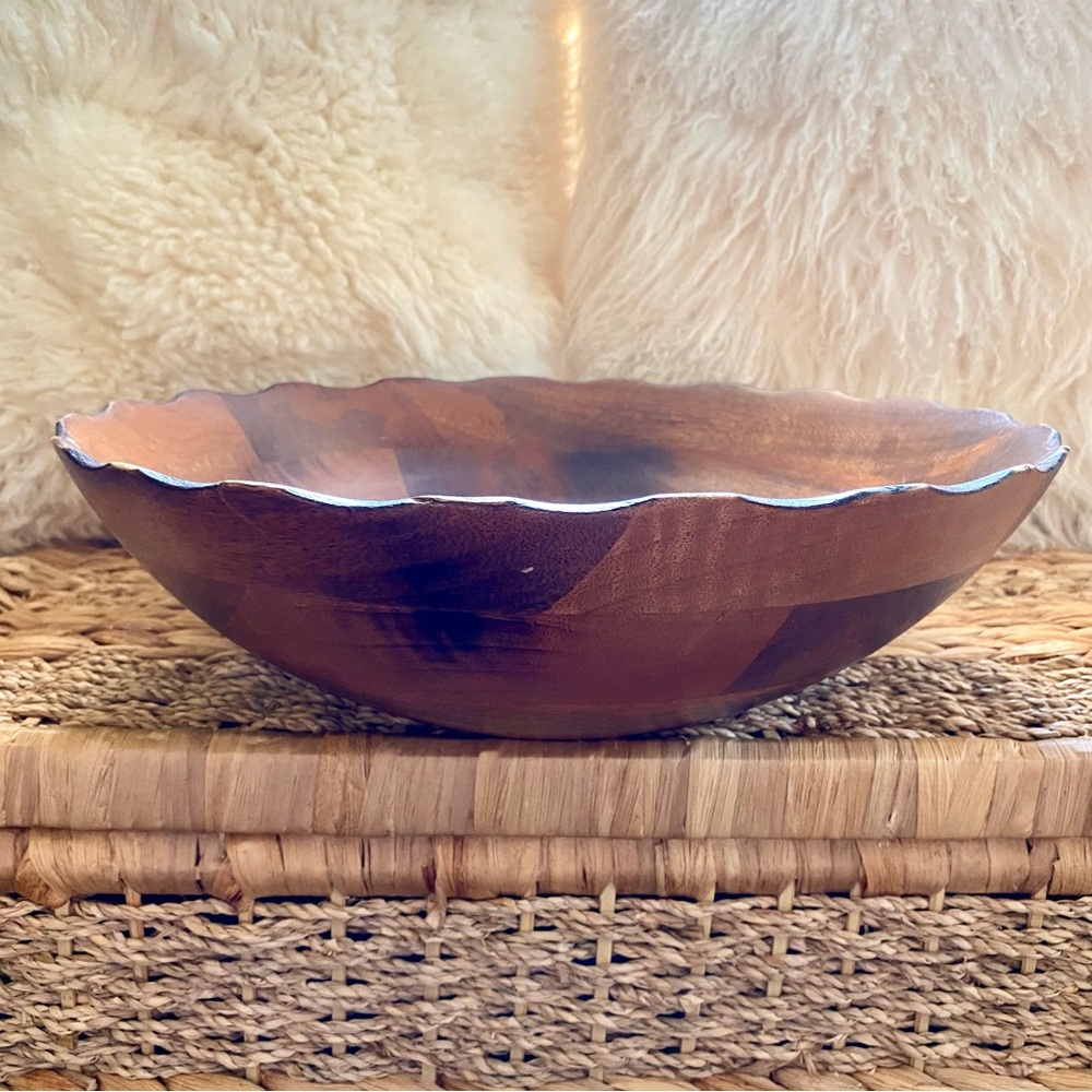 Large Wooden Serving Bowl